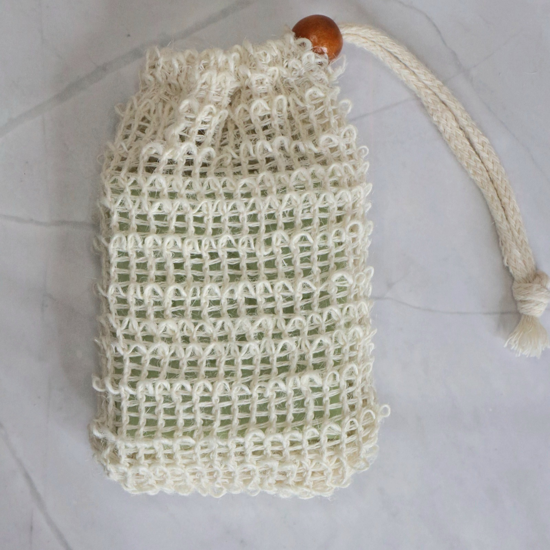 Natural Sisal Soap Saver Bag